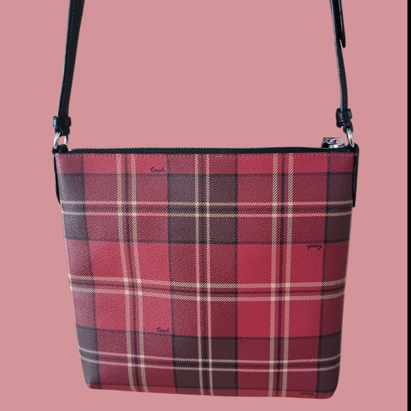 Coach Rowan File Bag With Tartan Plaid Print - Picture 6 of 11